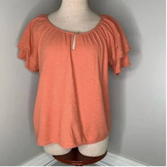 Madewell Texture & Thread Tiered-Sleeve Top Size Small - Picture 4 of 11